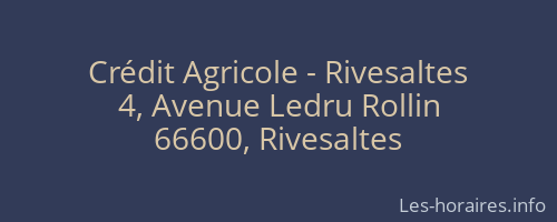 Crédit Agricole - Rivesaltes