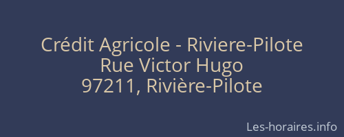 Crédit Agricole - Riviere-Pilote