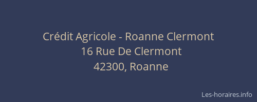 Crédit Agricole - Roanne Clermont
