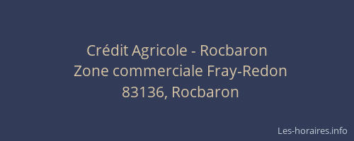 Crédit Agricole - Rocbaron