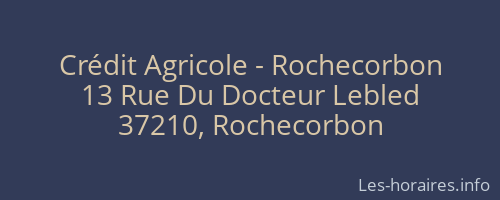 Crédit Agricole - Rochecorbon