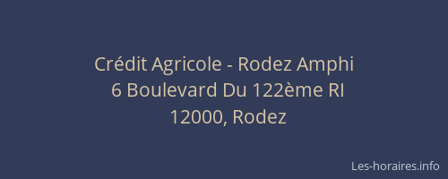 Crédit Agricole - Rodez Amphi