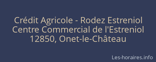 Crédit Agricole - Rodez Estreniol