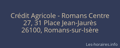 Crédit Agricole - Romans Centre