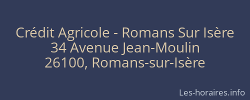 Crédit Agricole - Romans Sur Isère