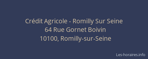 Crédit Agricole - Romilly Sur Seine