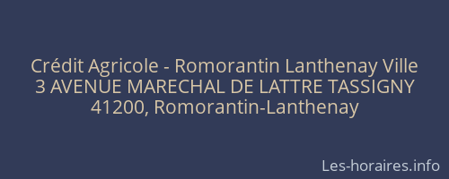 Crédit Agricole - Romorantin Lanthenay Ville