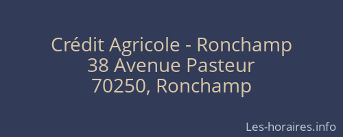 Crédit Agricole - Ronchamp