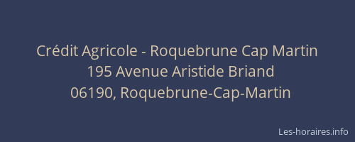 Crédit Agricole - Roquebrune Cap Martin