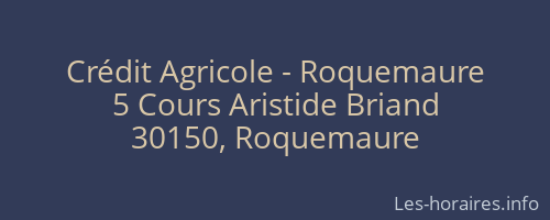 Crédit Agricole - Roquemaure