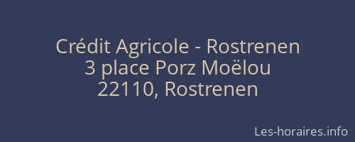 Crédit Agricole - Rostrenen