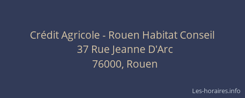 Crédit Agricole - Rouen Habitat Conseil