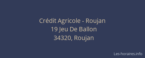 Crédit Agricole - Roujan