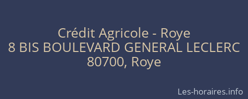 Crédit Agricole - Roye