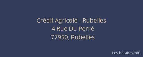 Crédit Agricole - Rubelles