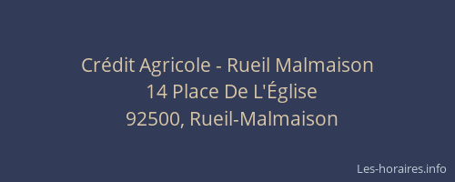 Crédit Agricole - Rueil Malmaison