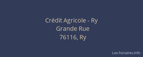 Crédit Agricole - Ry