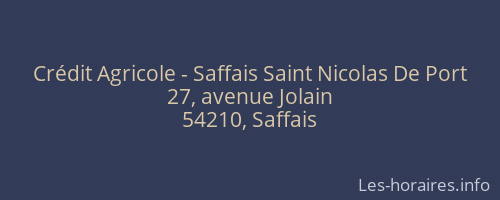 Crédit Agricole - Saffais Saint Nicolas De Port