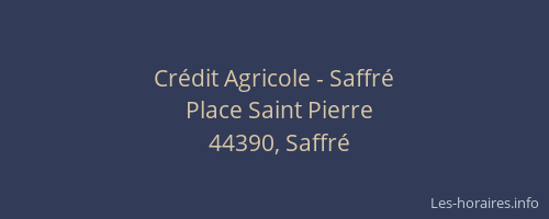Crédit Agricole - Saffré