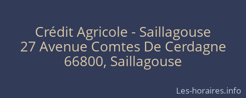 Crédit Agricole - Saillagouse
