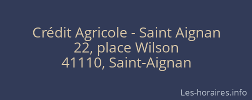 Crédit Agricole - Saint Aignan