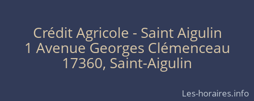 Crédit Agricole - Saint Aigulin