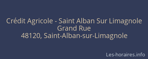 Crédit Agricole - Saint Alban Sur Limagnole