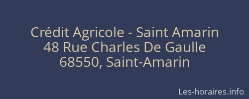 Crédit Agricole - Saint Amarin