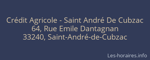 Crédit Agricole - Saint André De Cubzac