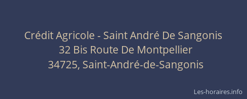 Crédit Agricole - Saint André De Sangonis