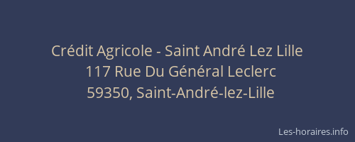 Crédit Agricole - Saint André Lez Lille