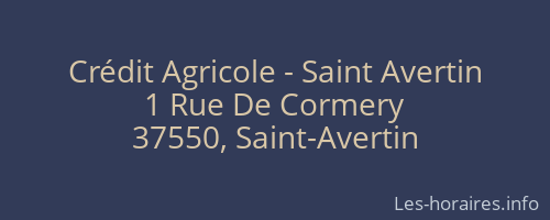 Crédit Agricole - Saint Avertin