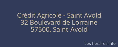 Crédit Agricole - Saint Avold