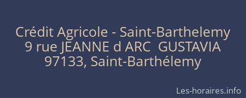Crédit Agricole - Saint-Barthelemy