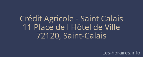 Crédit Agricole - Saint Calais