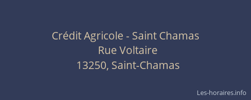 Crédit Agricole - Saint Chamas