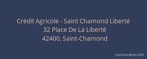 Crédit Agricole - Saint Chamond Liberté