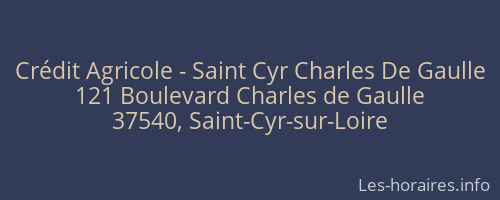 Crédit Agricole - Saint Cyr Charles De Gaulle