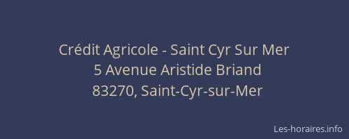 Crédit Agricole - Saint Cyr Sur Mer