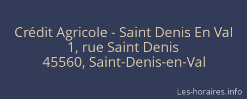 Crédit Agricole - Saint Denis En Val
