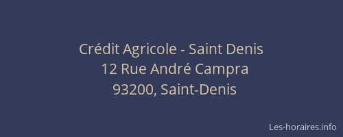 Crédit Agricole - Saint Denis