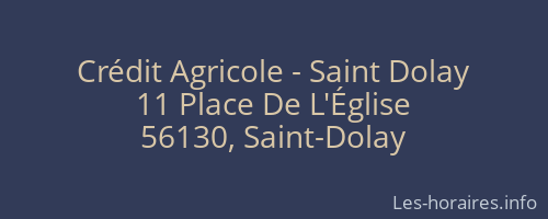 Crédit Agricole - Saint Dolay