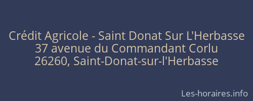 Crédit Agricole - Saint Donat Sur L'Herbasse