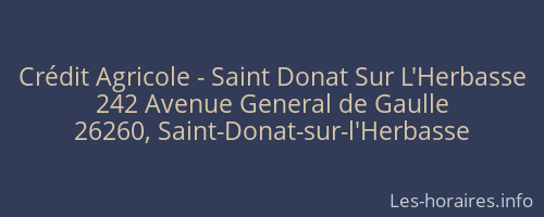 Crédit Agricole - Saint Donat Sur L'Herbasse