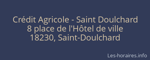 Crédit Agricole - Saint Doulchard