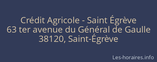 Crédit Agricole - Saint Égrève