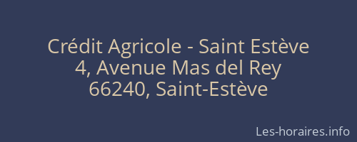 Crédit Agricole - Saint Estève