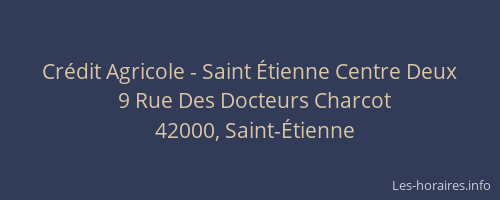 Crédit Agricole - Saint Étienne Centre Deux