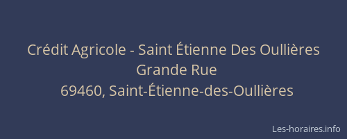 Crédit Agricole - Saint Étienne Des Oullières