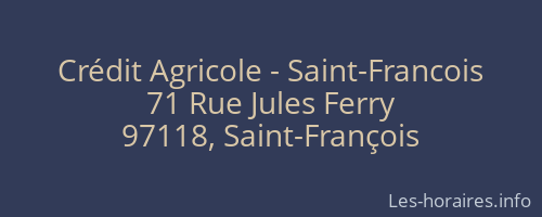 Crédit Agricole - Saint-Francois